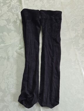 Black Knee-High Socks - Classic Solid Pair